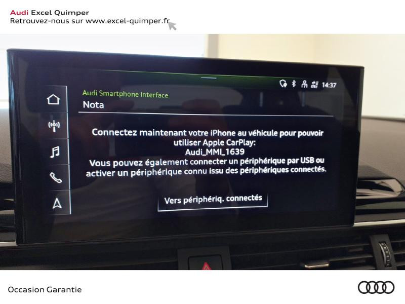 Photo 10 de l'offre de AUDI A5 Sportback 40 TDI 204ch Avus quattro S tronic 7 à 53790€ chez Excel - Audi Quimper