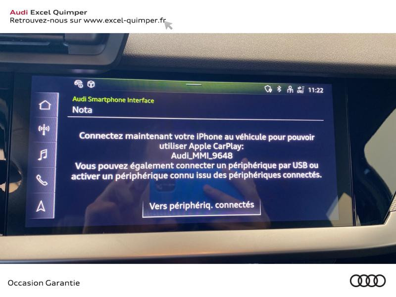 Photo 14 de l'offre de AUDI A3 Sportback 40 TFSI e 204ch S line S tronic 6 à 41390€ chez Excel - Audi Quimper