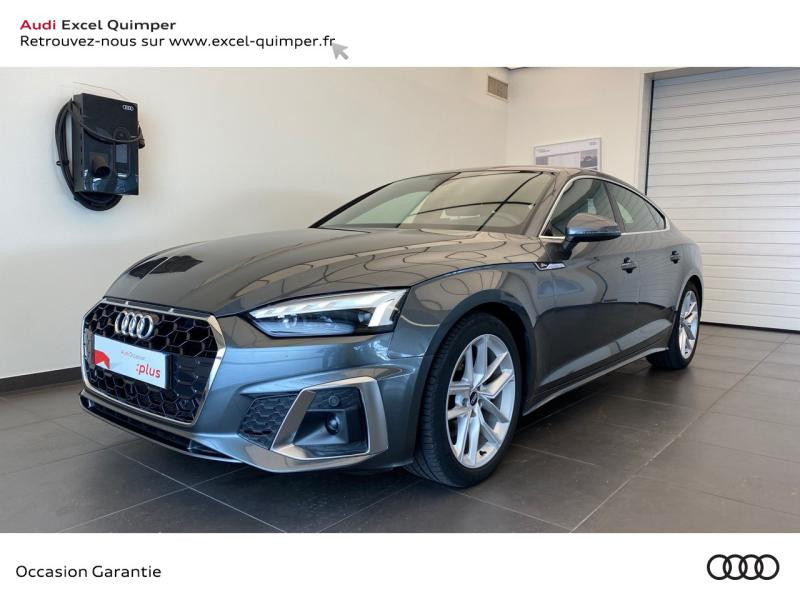 Audi A5 Sportback 35 TDI 163ch S line S tronic 7 9cv Diesel/Micro-Hybride Gris Daytona nacré Occasion à vendre