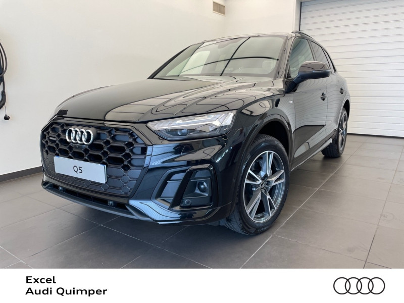 Audi Q5 40 TDI 204ch S line quattro S tronic 7 Diesel/Micro-Hybride Noir Mythic métallisé Occasion à vendre