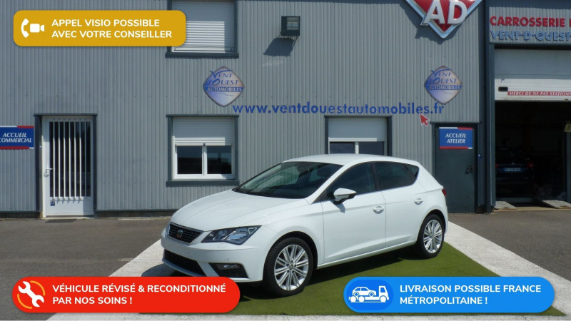 Seat LEON 1.4 TSI 150CH ACT XCELLENCE START&STOP Essence BLANC CANDY Occasion à vendre