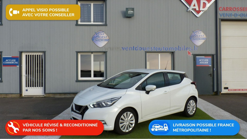 Nissan MICRA 1.0 IG-T 100CH ACENTA 2019 Essence BLANC Occasion à vendre