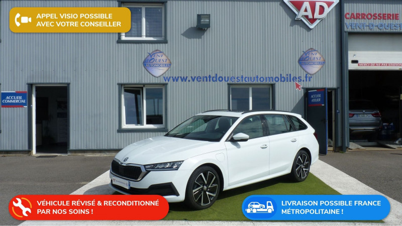 Skoda OCTAVIA COMBI 1.4 TSI PHEV IV 204CH BUSINESS DSG6E EURO6D-AP Hybride BLANC NACRE Occasion à vendre