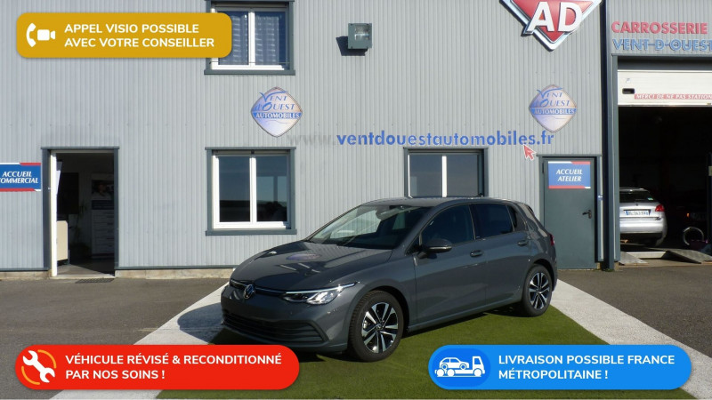 Volkswagen GOLF VIII 2.0 TDI SCR 115CH  LIFE BUSINESS 1ST Diesel GRIS DAUPHIN Occasion à vendre