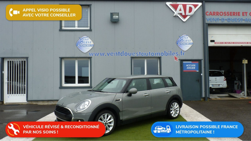 Mini CLUBMAN ONE 102CH Essence GRIS MARS Occasion à vendre