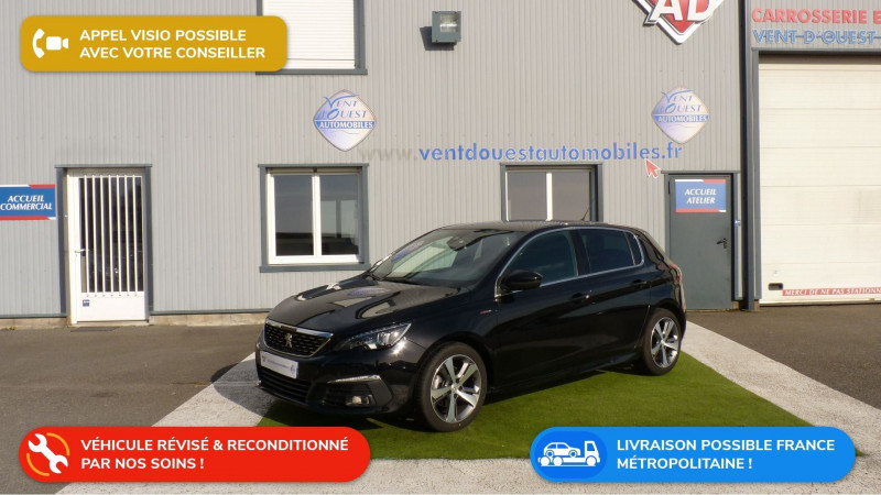 Peugeot 308 1.2 PURETECH 130CH E6.3 S&S GT LINE EAT8 Essence NOIR PERLA NERA Occasion à vendre