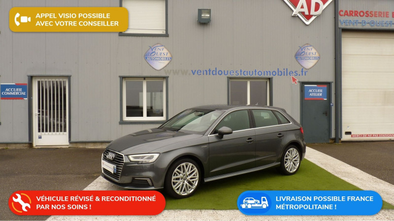 Audi A3 SPORTBACK 1.4 TFSI 204CH E-TRON S LINE S TRONIC 6 Hybride GRIS DAYTONA Occasion à vendre