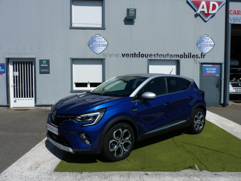 Renault CAPTUR II 1.6 E-TECH HYBRIDE 145CH INTENS -21 Hybride BLEU FONCE METAL Occasion à vendre