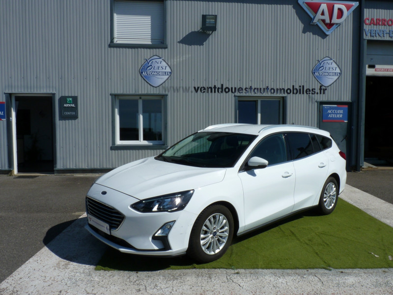 Ford FOCUS SW 1.5 ECOBLUE 120CH TITANIUM X BVA Diesel BLANC Occasion à vendre