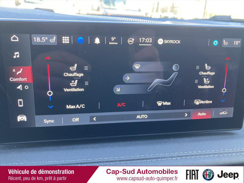 Photo 11 de l'offre de ALFA ROMEO Tonale 1.5 Hybrid 160ch Veloce TCT à 48490€ chez Cap-Sud Automobiles - Quimper