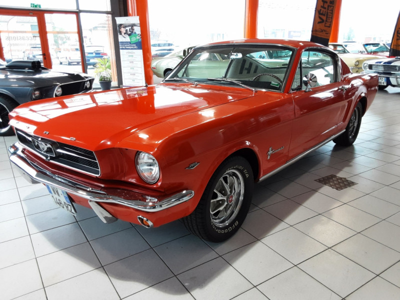 Ford MUSTANG FASTBACK 289CI GT CODE A Poppy Red Essence sans plomb  Occasion à vendre