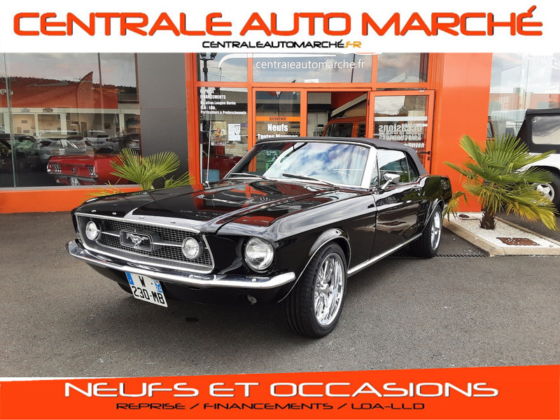 Photo 1 de l'offre de FORD MUSTANG CABRIOLET CODE A TRIPPLE BLACK 1967 à 53990€ chez Centrale auto marché Périgueux