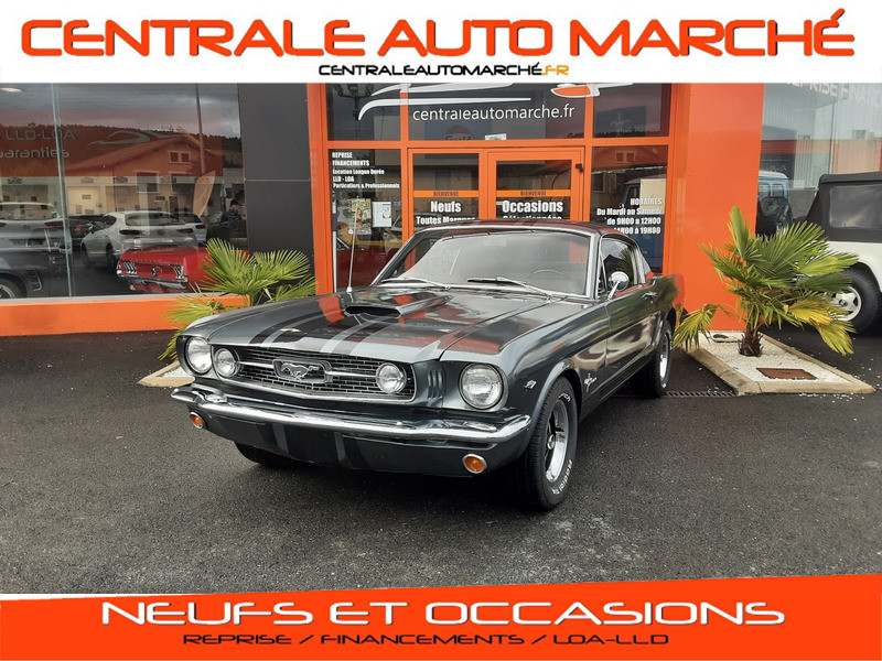 Ford MUSTANG FASTBACK CODE A 289CI V8 GRISE BANDES NOIRES Essence sans plomb  Occasion à vendre