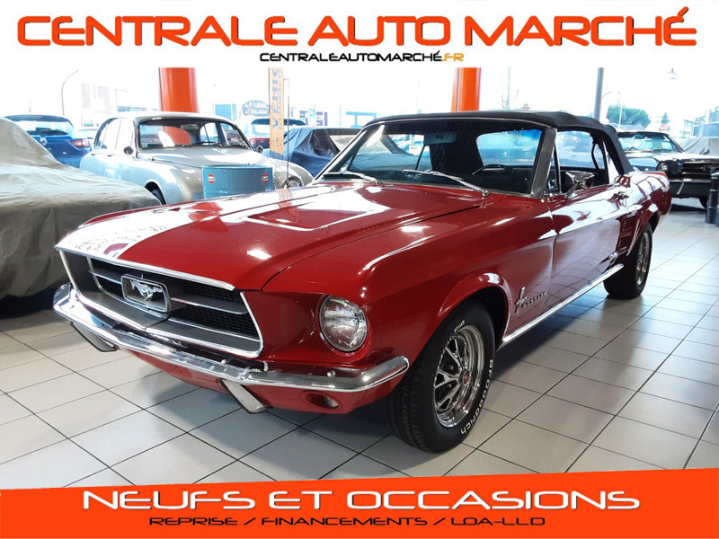 Ford MUSTANG CABRIOLET 289 ci V8 RED 67 INT NOIR Occasion à vendre