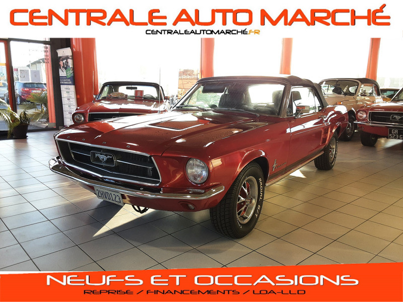 Ford MUSTANG CABRIOLET CODE A 1967 ROUGE V8 Essence sans plomb  Occasion à vendre