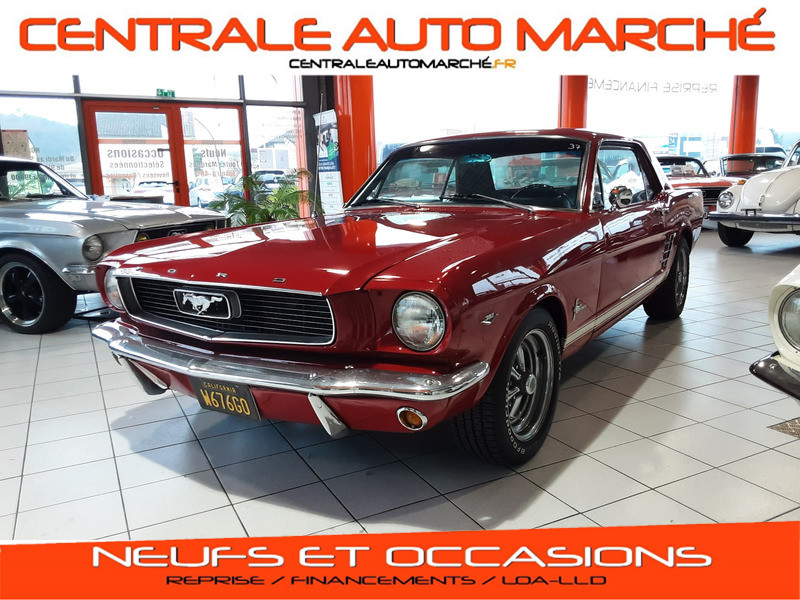 Ford MUSTANG COUPE V8 ROUGE 1966 Occasion à vendre