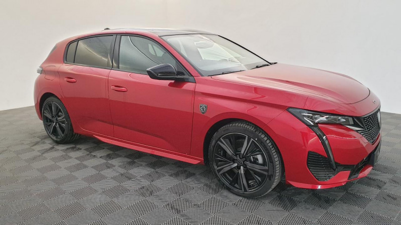 Peugeot 308 NOUVELLE 1.6 HYBRID 225CV EAT8 GT PACK + PACK CUIR + TOIT PANO Hybrid rechargeable essence ROUGE ELIXIR Occasion à vendre