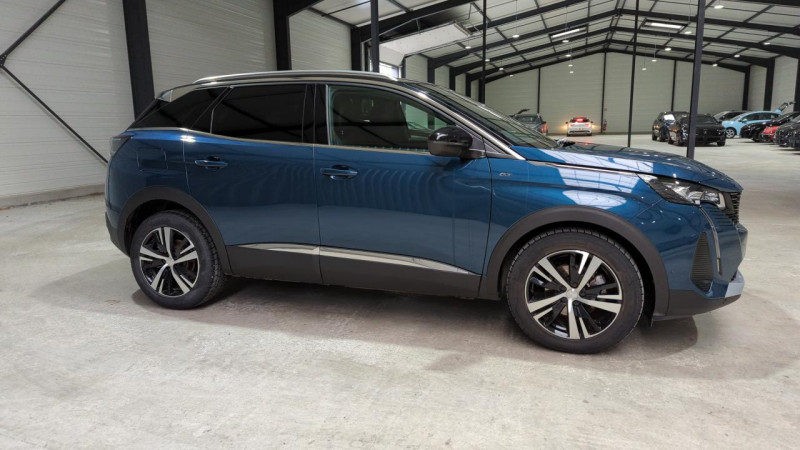 Peugeot 3008 1.2 PURETECH 130CV EAT8 GT + HAYON MAINS LIBRES + SIEGES CHAUFFANTS Essence BLEU CELEBES / TOIT NOIR Occasion à vendre