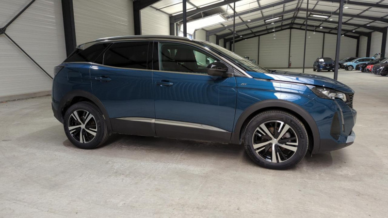 Peugeot 3008 1.2 PURETECH 130CV EAT8 GT + HAYON MAINS LIBRES + SIEGES CHAUFFANTS Essence BLEU CELEBES / TOIT NOIR Occasion à vendre