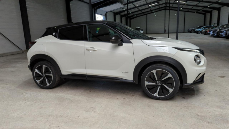 Nissan JUKE HYBRID 143CV N-DESIGN Hybrid essence BLANC LUNAIRE / TOIT NOIR Occasion à vendre