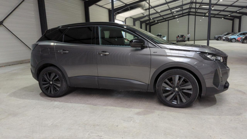 Peugeot 3008 1.2 PURETECH 130CV EAT8 GT + SIEGES CHAUFFANTS + HAYON MAINS LIBRES Essence GRIS PLATINIUM / TOIT NOIR Occasion à vendre