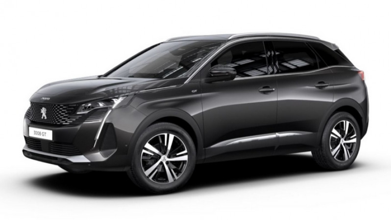 Peugeot 3008 1.2 PURETECH 130CV EAT8 GT + SIEGES CHAUFFANTS Essence GRIS PLATINIUM / TOIT NOIR Occasion à vendre