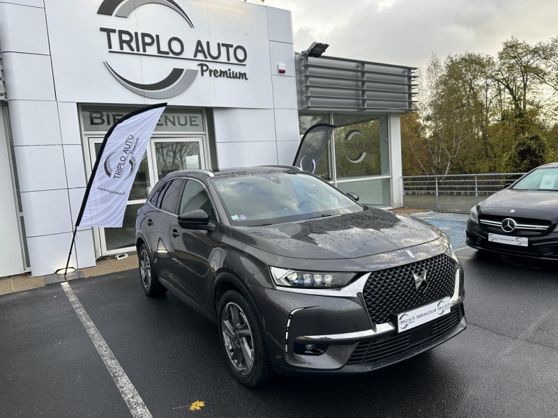 Ds DS7 CROSSBACK 1.6 PURETECH 180 EAT8 SO CHIC GPS CAMERA GAR 12MOIS ESSENCE GRIS FONCE Occasion à vendre