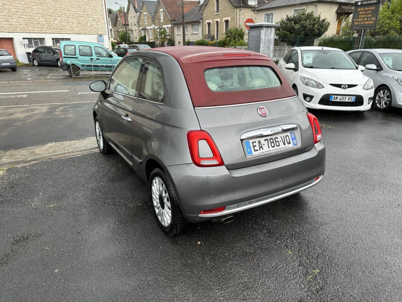 Photo 3 de l'offre de FIAT FIAT 500 CABRIOLET 1.2I - 69 LOUNGE GPS   CLIM à 11490€ chez Triplo auto