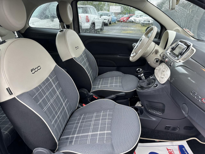 Photo 29 de l'offre de FIAT FIAT 500 CABRIOLET 1.2I - 69 LOUNGE GPS   CLIM à 11490€ chez Triplo auto