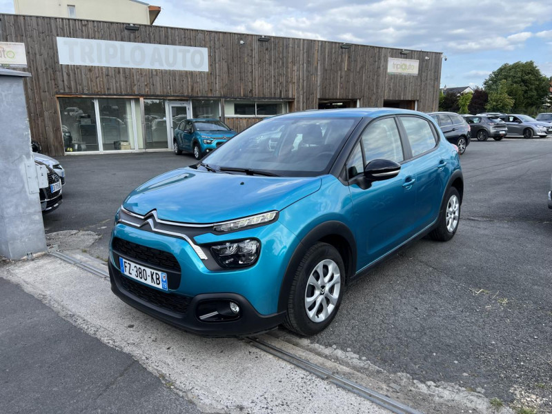Citroen C3 1.5 BLUEHDI - 100 S&S FEEL RADAR AR   CLIM DIESEL BLEU FONCE Occasion à vendre