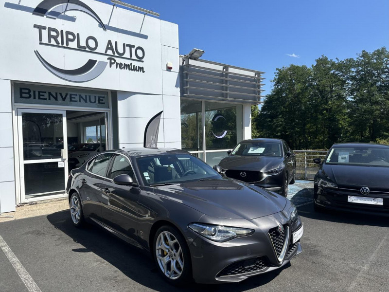 Alfa Romeo GIULIA 2.2 D - 190 - BVA 2019  SUPER GPS   CAMERA AR DIESEL GRIS CLAIR Occasion à vendre