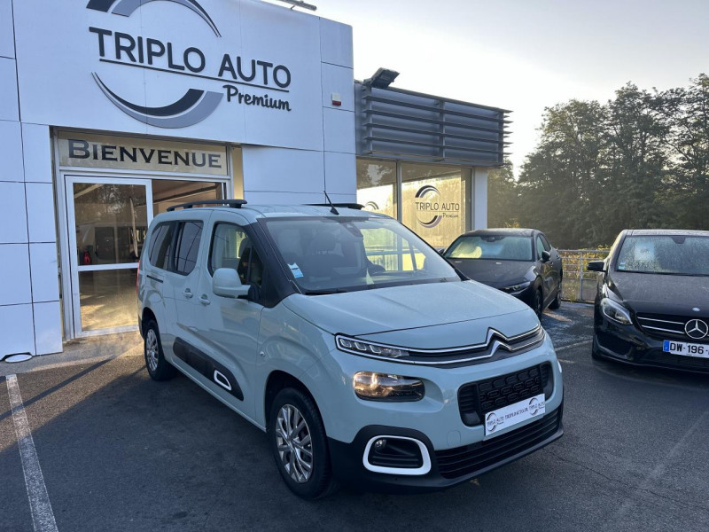 Citroen BERLINGO 1.5 BLUEHDI S&S - 130  III COMBI XL SHINE GPS   CAMERA AR   RADAR AR ET AV DIESEL VERT CLAIR Occasion à vendre