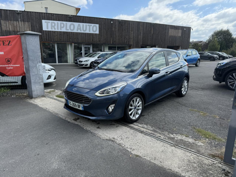 Ford FIESTA 1.0 ECOBOOST - 100 S&S EURO 6.2 TITANIUM CLIM   RADAR AR ESSENCE BLEU FONCE Occasion à vendre