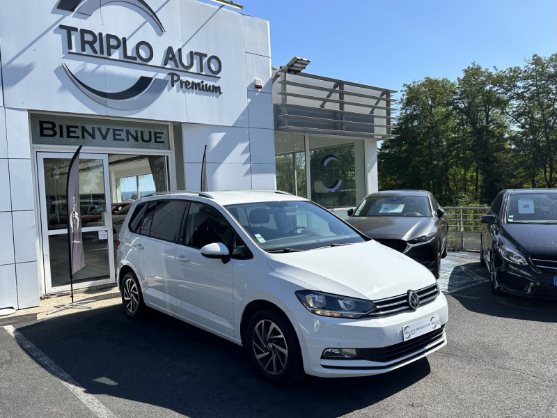 Volkswagen TOURAN 2.0 16V TDI SCR BLUEMOTION - 150 - DSG 6 SOUND GPS   CAMERA AR DIESEL BLANC Occasion à vendre