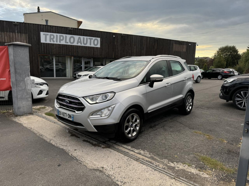 Ford ECOSPORT 1.5 TDCI - 100 S&S TITANIUM GPS   RADAR AR   CLIM DIESEL GRIS CLAIR Occasion à vendre