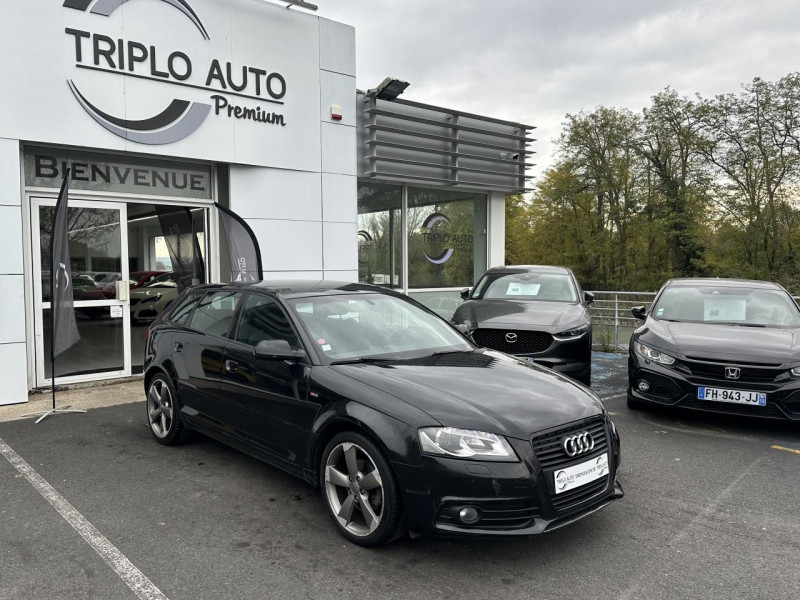 Audi A3 SPORTBACK 2.0 TDI - 140  S LINE   CLIM DIESEL NOIR Occasion à vendre