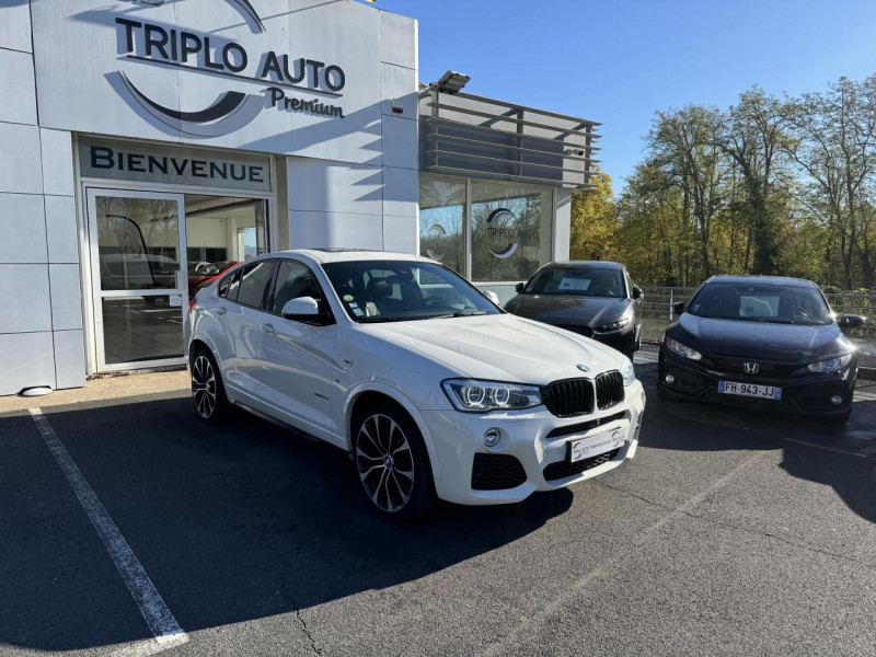 Bmw X4 XDRIVE 35D - BVA M SPORT GPS   CAMERA AR   CLIM DIESEL BLANC Occasion à vendre