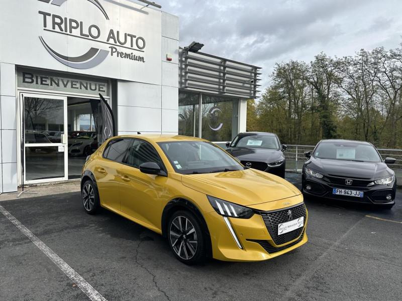 Peugeot 208  1.5 BLUEHDI S&S - 100 2019 GT LINE TVA RECUPERABLE   GPS   CAMERA AR DIESEL JAUNE CLAIR Occasion à vendre