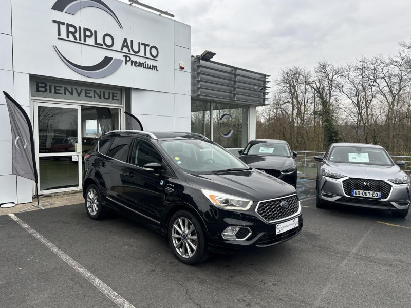 Ford KUGA 1.5 TDCI - 120 BVA 4X2 VIGNALE GPS   CAMERA AR   CLIM DIESEL NOIR Occasion à vendre