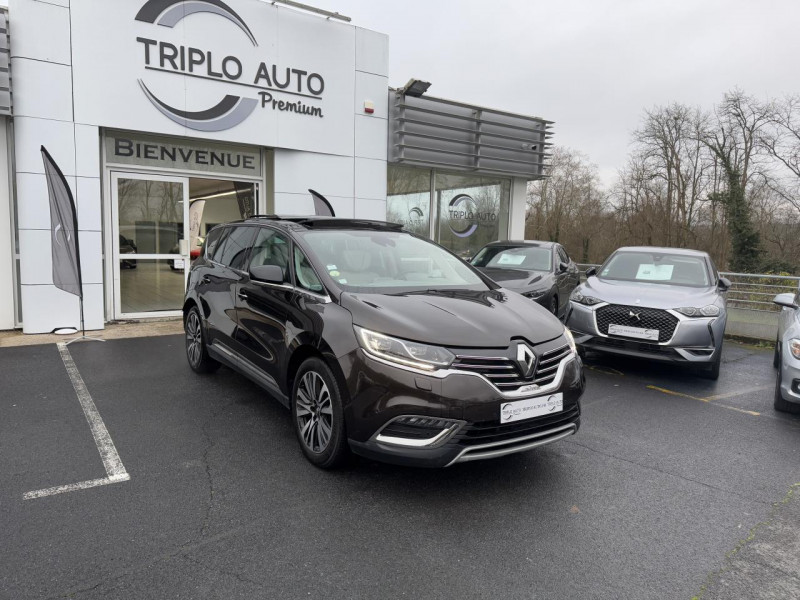 Renault ESPACE 1.6 ENERGY DCI - 160 BVA INITIALE PARIS GPS   CAMERA AR   SIEGE MASSANT DIESEL MARRON FONCE Occasion à vendre