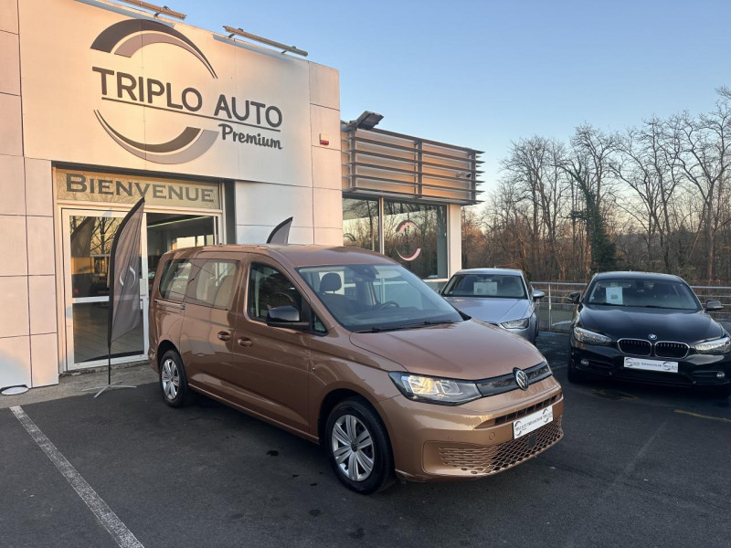 Volkswagen CADDY MAXI COMBI 7PL 2.0 TDI - 102 TVA RECUPERABLE   CARPLAY   CAMERA AR  DIESEL COOPER METAL Occasion à vendre