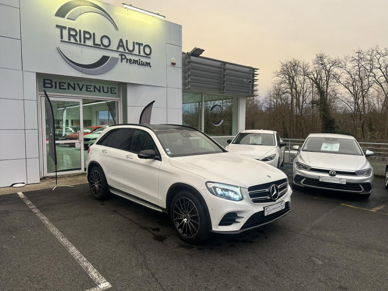 Mercedes-Benz GLC 220 D - BVA 9G-TRONIC  - FASCINATION 4-MATIC - GPS   CAMERA AR   TOIT OUVRANT DIESEL BLANC Occasion à vendre