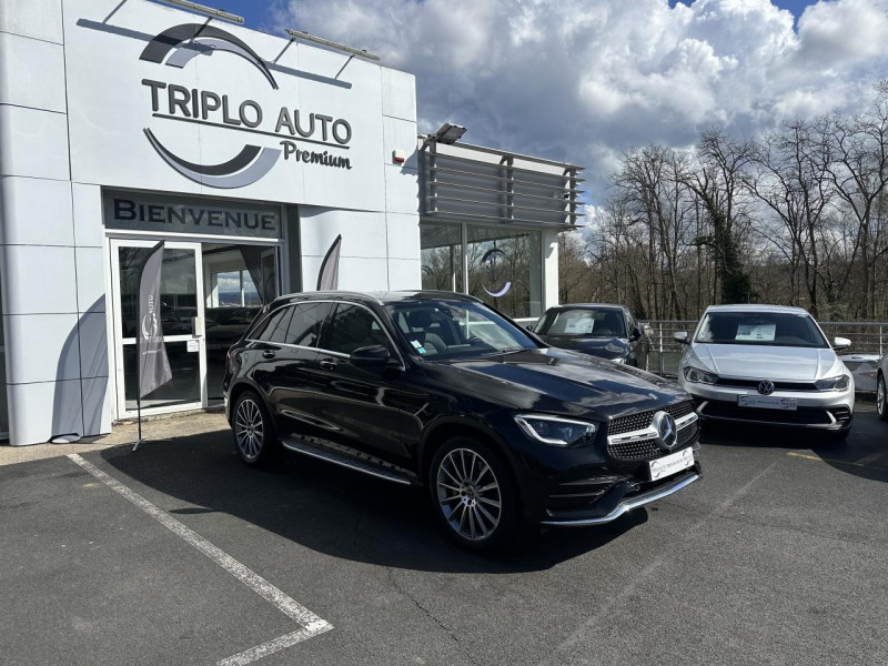 Mercedes-Benz GLC 300 E   HYBRID EQ POWER - BVA 9G-TRONIC  - AMG LINE 4-MATIC - GPS   TOIT OUVRANT   CAMERA AR   V Hybride NOIR Occasion à vendre