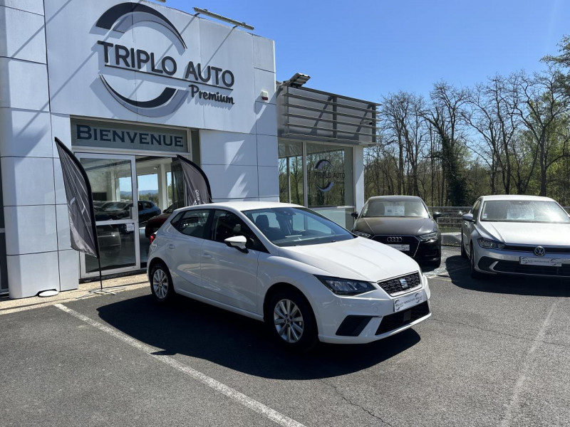 Seat IBIZA 1.0 ECOTSI - 95 START&STOP STYLE TVA RECUPERABLE   CARPLAY   RADAR AR ESSENCE BLANC Occasion à vendre