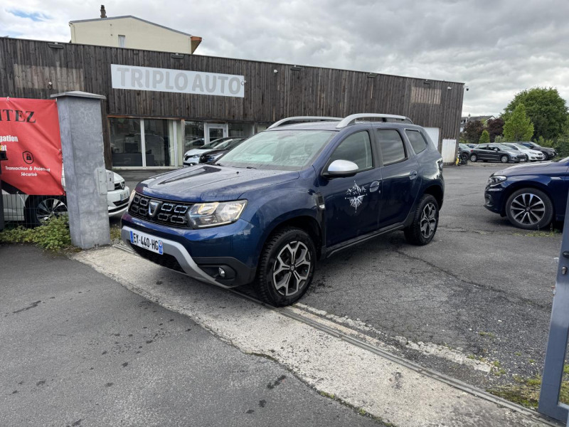 Dacia DUSTER 1.5 DCI - 110 BVA PRESTIGE GPS   CAMERA AR   CLIM DIESEL BLEU FONCE Occasion à vendre