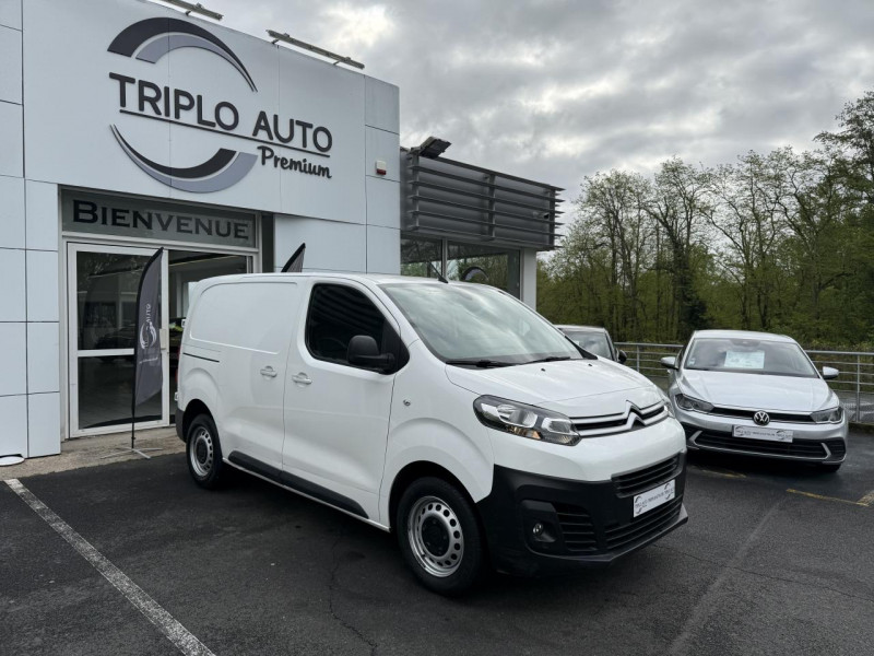 Citroen JUMPY XS 2.0 BLUEHDI - 180 BVA - TVA RECUPERABLE   GPS   CAMERA AR   ATTELAGE   CARPLAY DIESEL BLANC Occasion à vendre