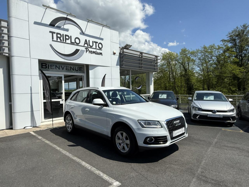 Audi Q5 QUATTRO 2.0 TDI DPF - 177 - BV S-TRONIC  AMBIENTE GPS   RADAR AR  DIESEL BLANC Occasion à vendre