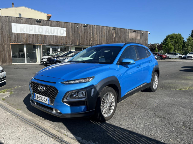 Hyundai KONA 1.0 T-GDI - 120  EDITION #1 GPS   CLIM   RADAR AR ESSENCE BLEU FONCE Occasion à vendre