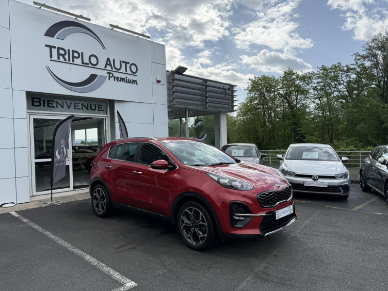 Kia SPORTAGE 1.6 CRDI - 136 - BV DCT - GT LINE GPS   ATTELAGE   CAMERA AR   DIESEL ROUGE FONCE Occasion à vendre