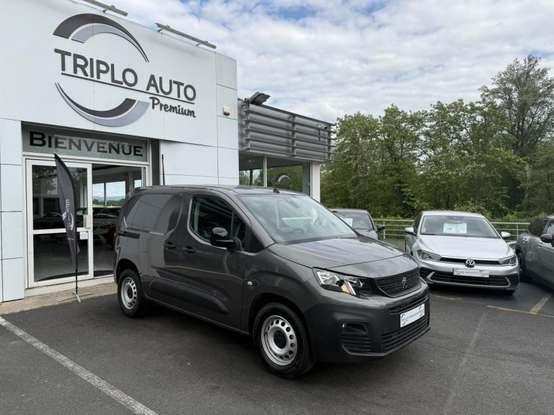 Peugeot PARTNER M 650KG 1.5 BLUEHDI S&S - 130 - BV EAT8 GPS   CAMERA AR   CARPLAY DIESEL GRIS FONCE Occasion à vendre